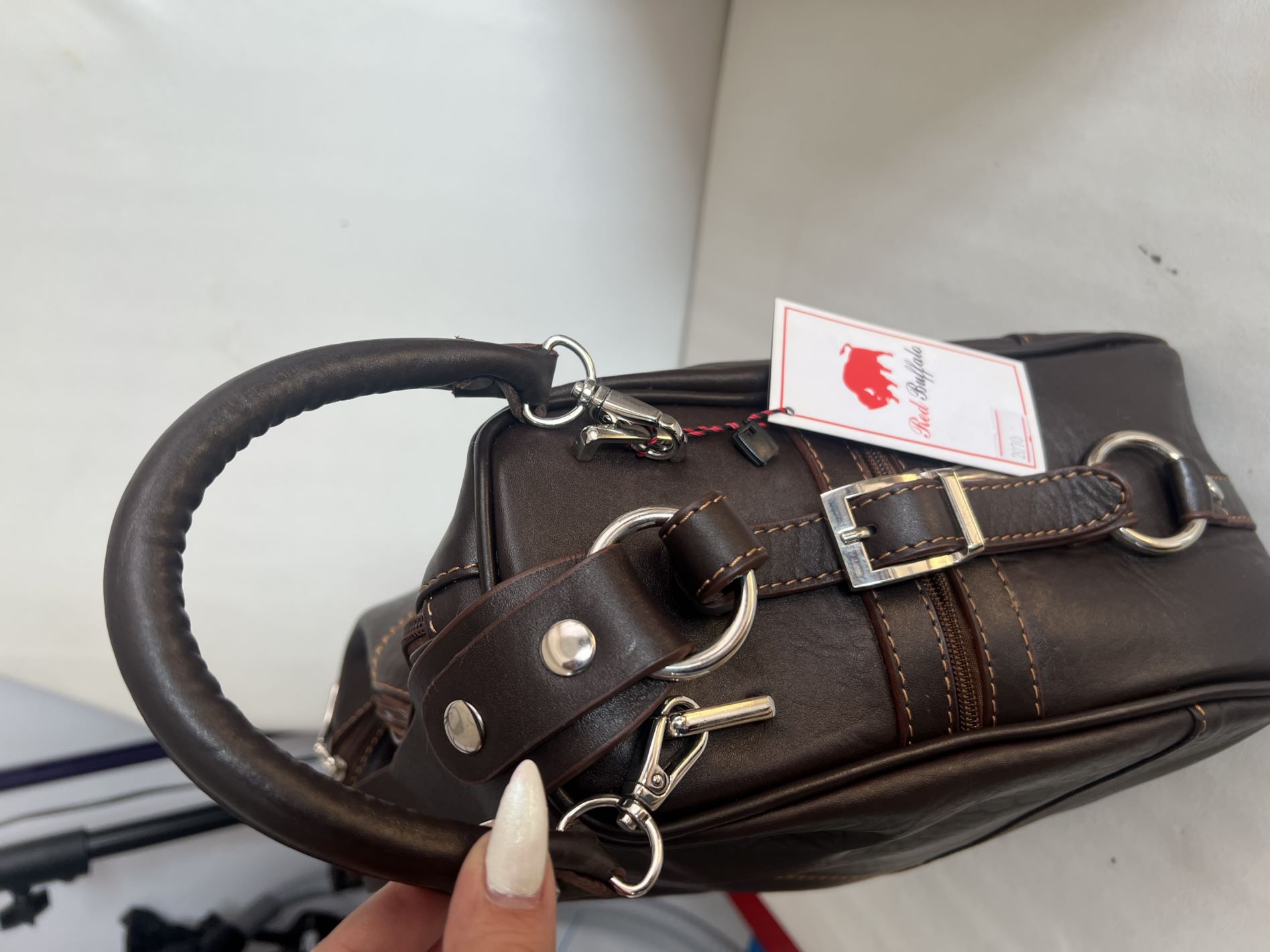 کیف چرم برند لوکس رد بوفالو